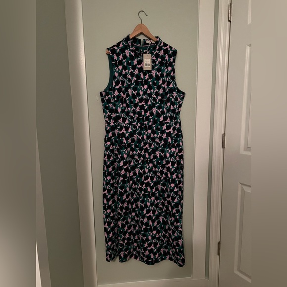 Boden Miriam Ponte Midi Dress in Forest & Clematis. NWT, Never worn.
Size 20/22L - Picture 4 of 14